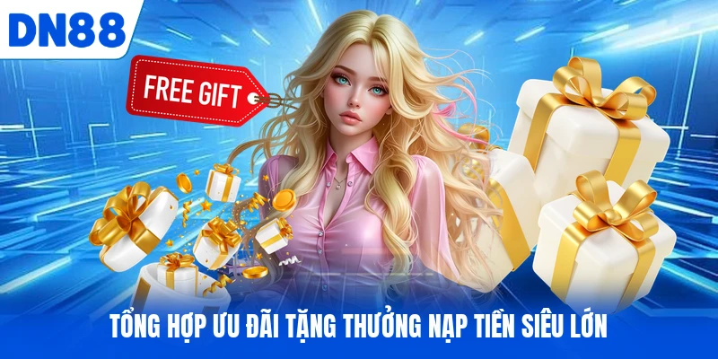 Tổng hợp ưu đãi tặng thưởng nạp tiền siêu lớn